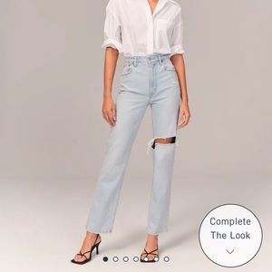 Abercrombie Ultra High Rise 90s Straight Jean